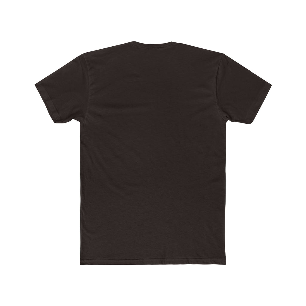 Dark brown t-shirt on a white background