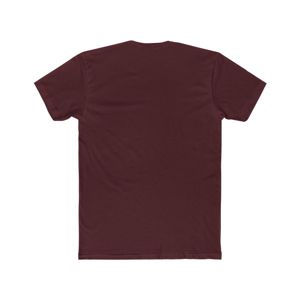 Maroon t-shirt on a white background