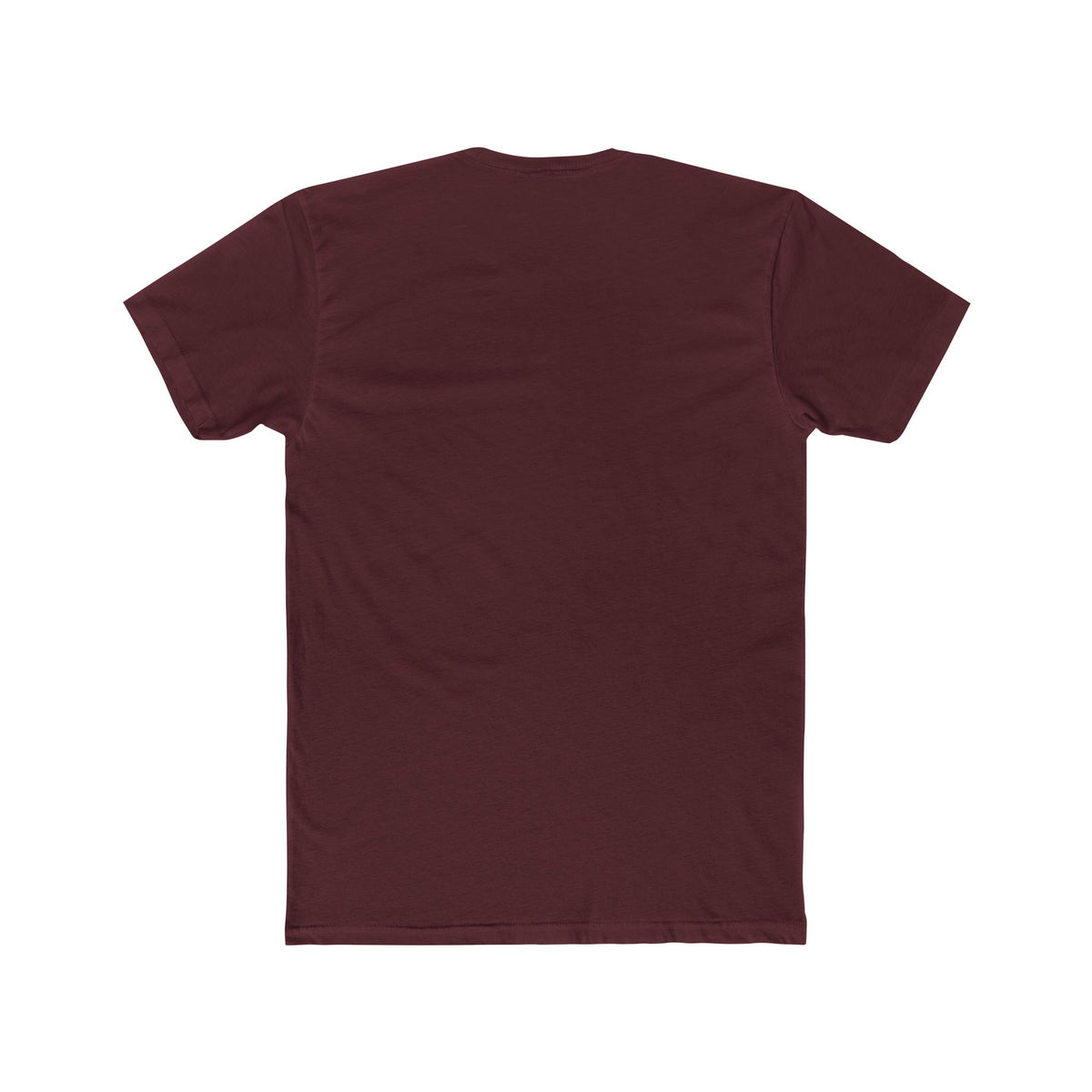 Maroon t-shirt on a white background