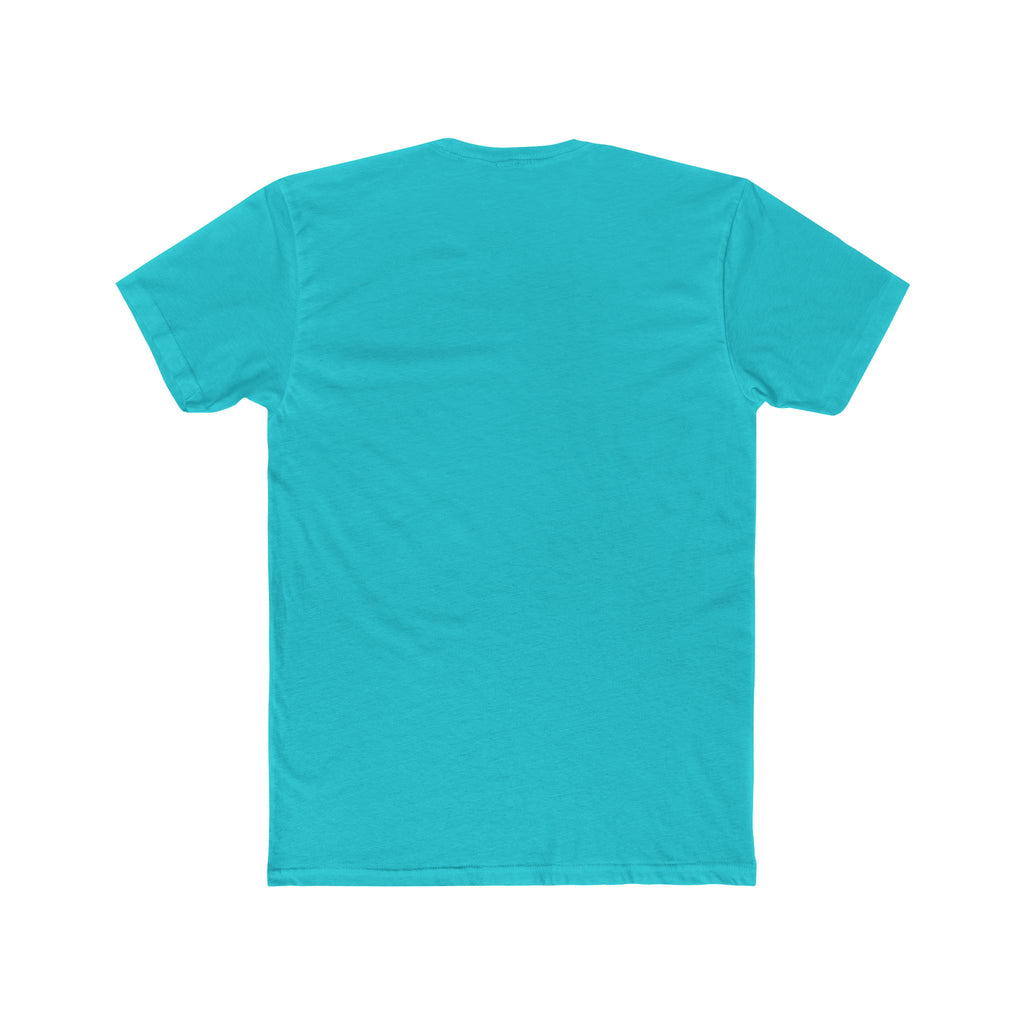 Turquoise t-shirt on a white background
