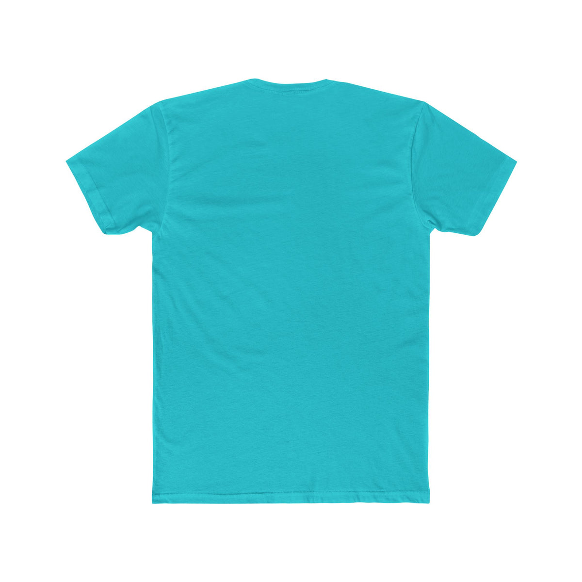 Turquoise t-shirt on a white background