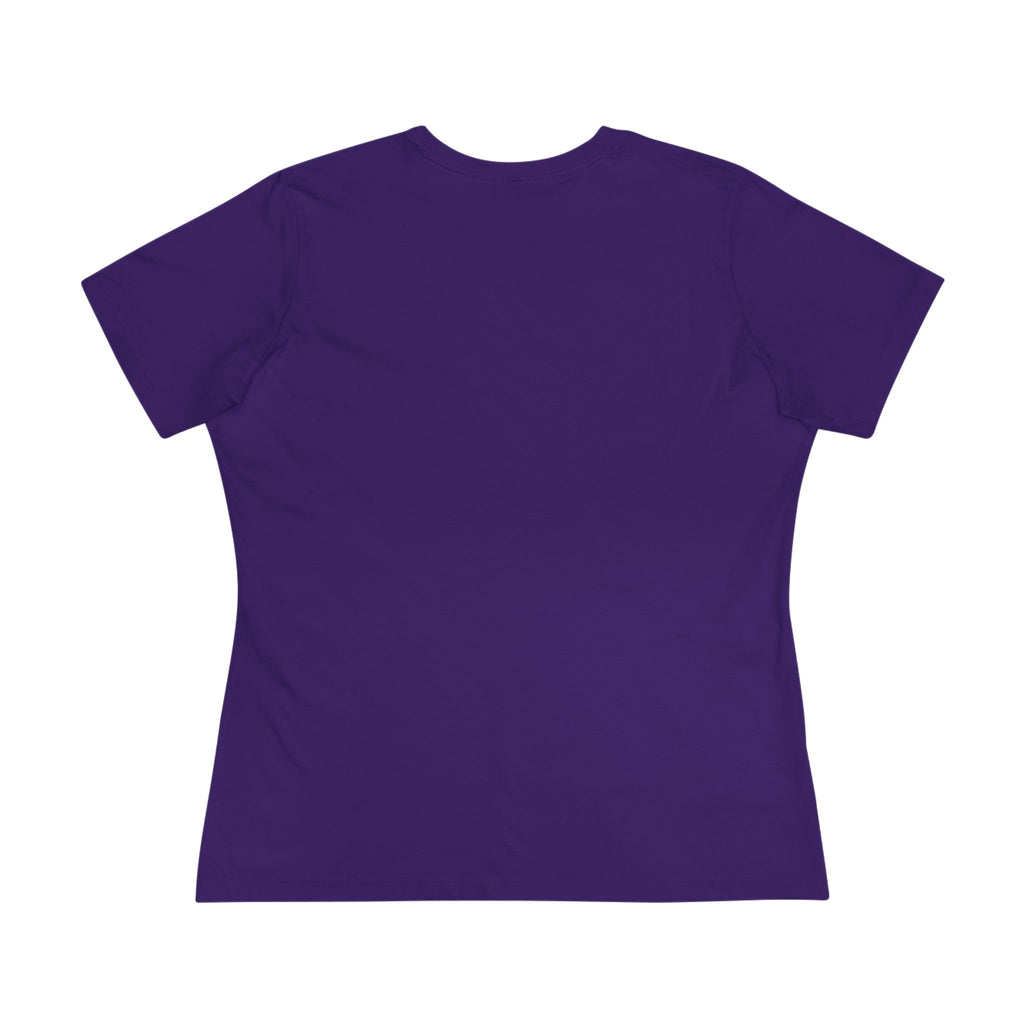 Purple t-shirt on a white background