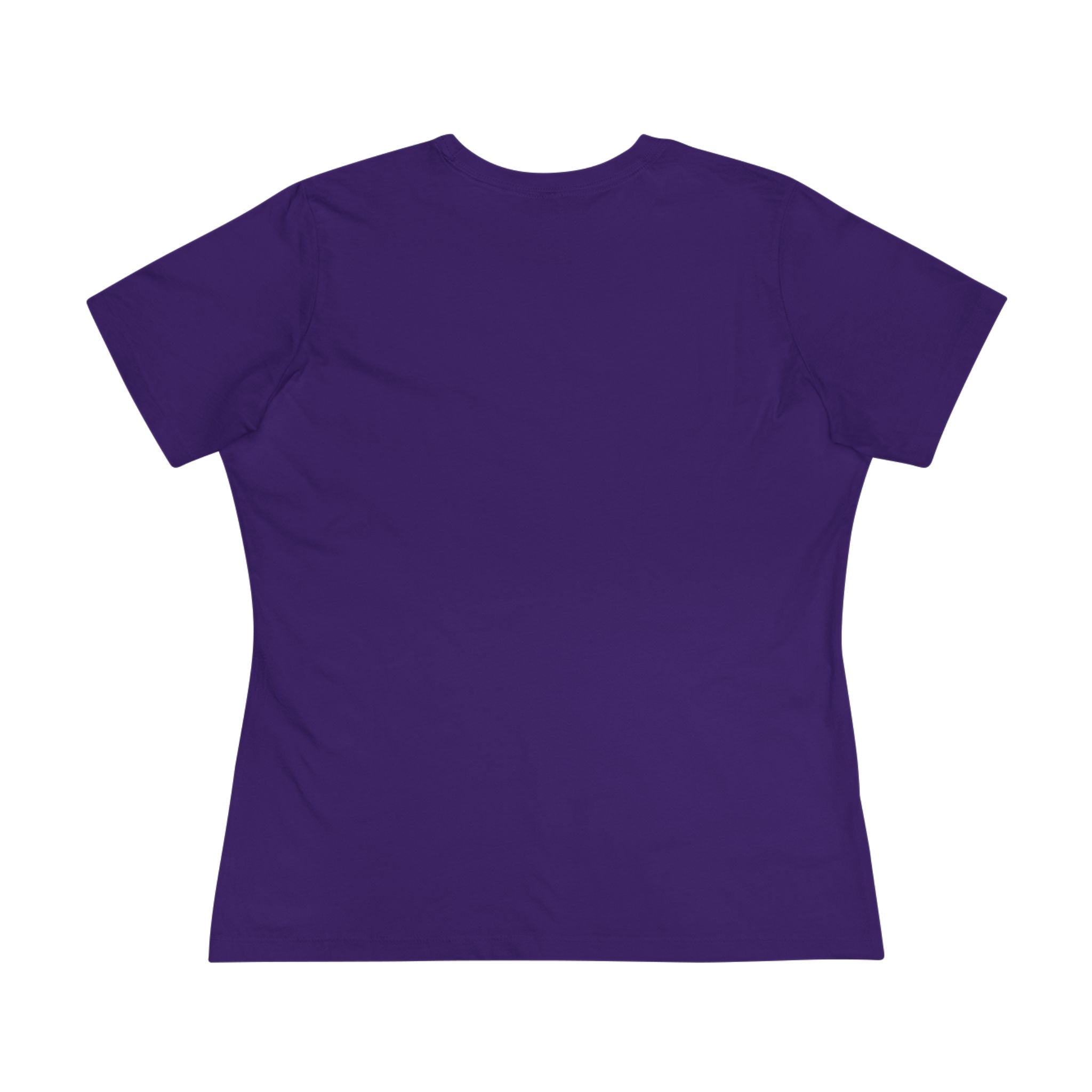 Purple t-shirt on a white background